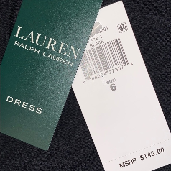 🆕 Lauren Ralph Lauren Ruffled Georgette-Slv Dress - Picture 5 of 5